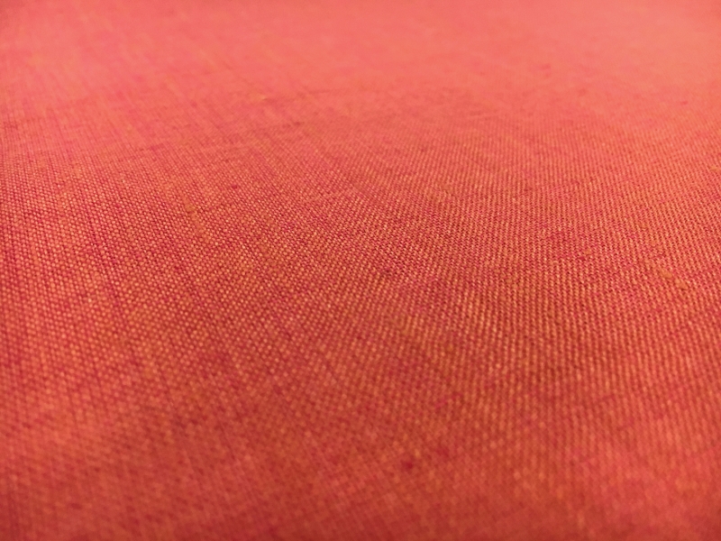 Two Toned Lightweight Linen in Fuchsia Orange2