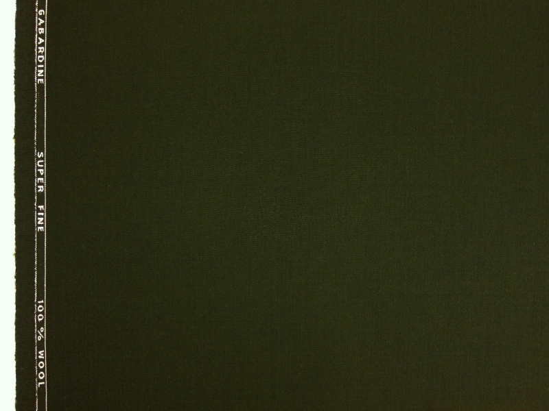 Wool Gabardine in Hunter0