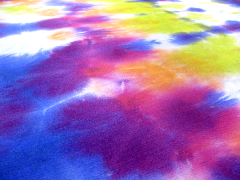 Tie Dye Printed Silk Charmeuse1