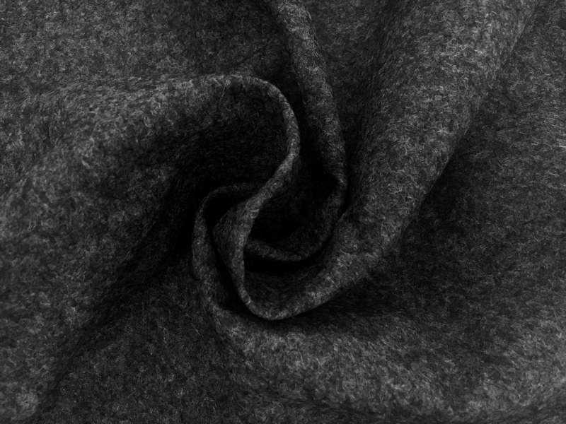 Italian Collar Felt in Charcoal1