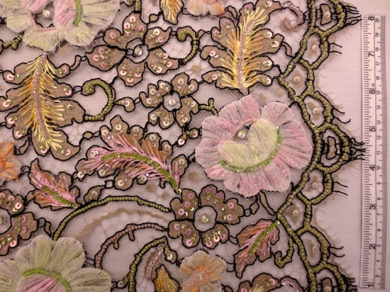 Beaded Chantilly Lace0