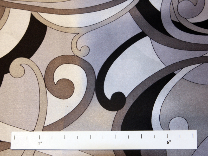 Printed Silk Charmeuse0