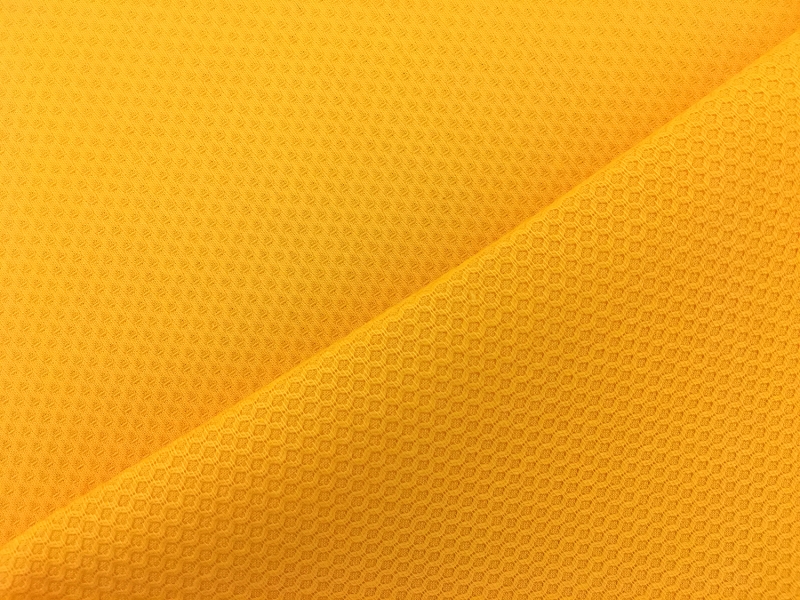 Italian Cotton Lycra Pique in Sunglow1