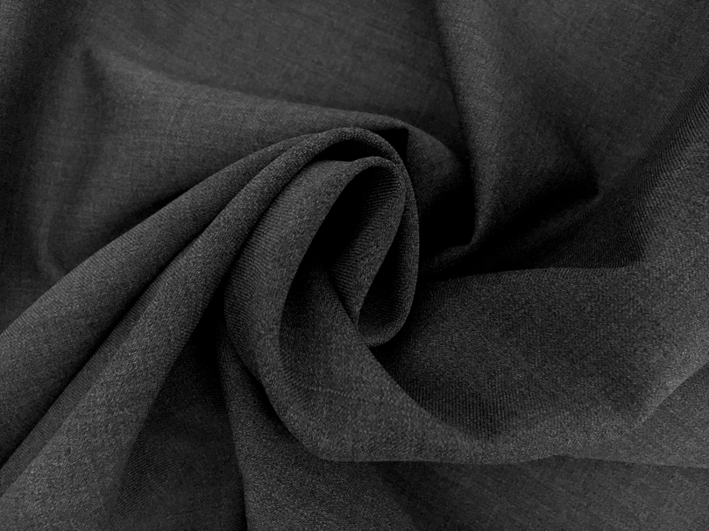 Poly Wool Stretch Gabardine in Bankers Grey1
