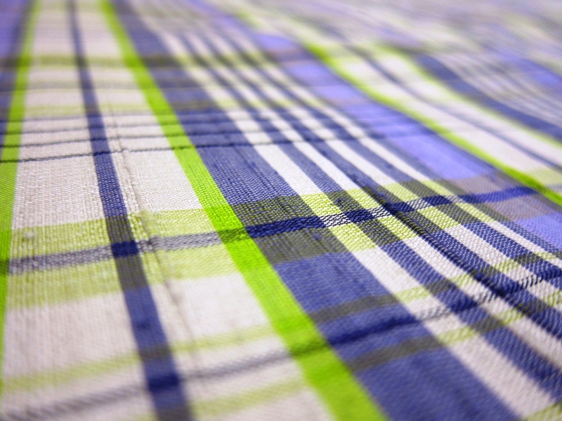 Silk Shantung Plaid1