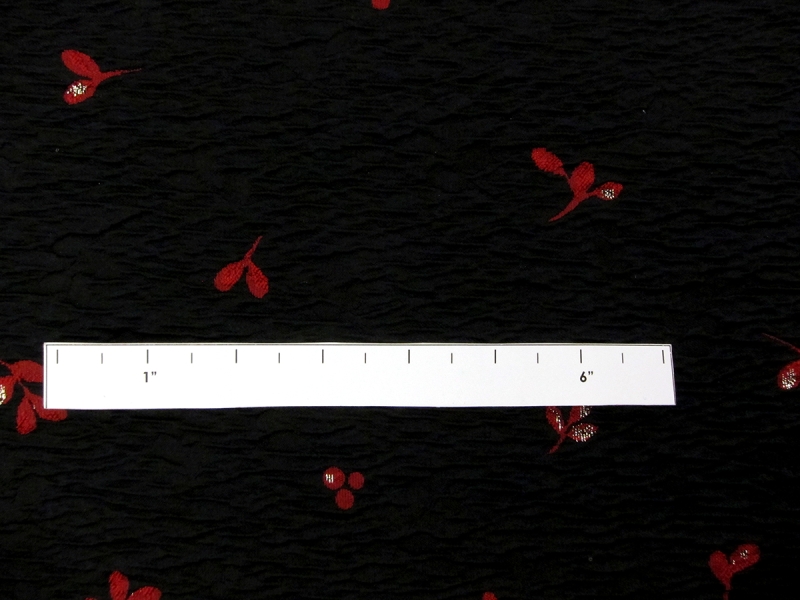 Polyester and Silk Blend Metallic Brocade3