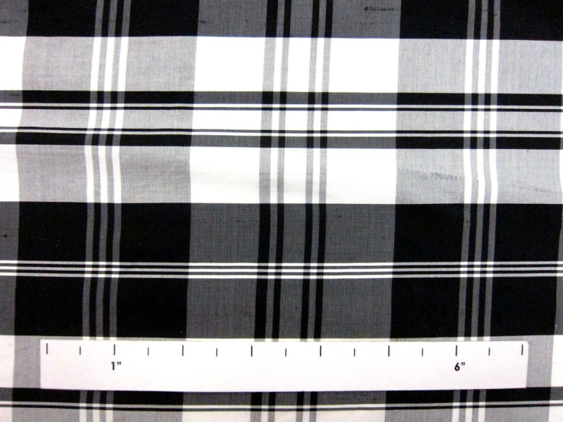 Silk Shantung Plaid1