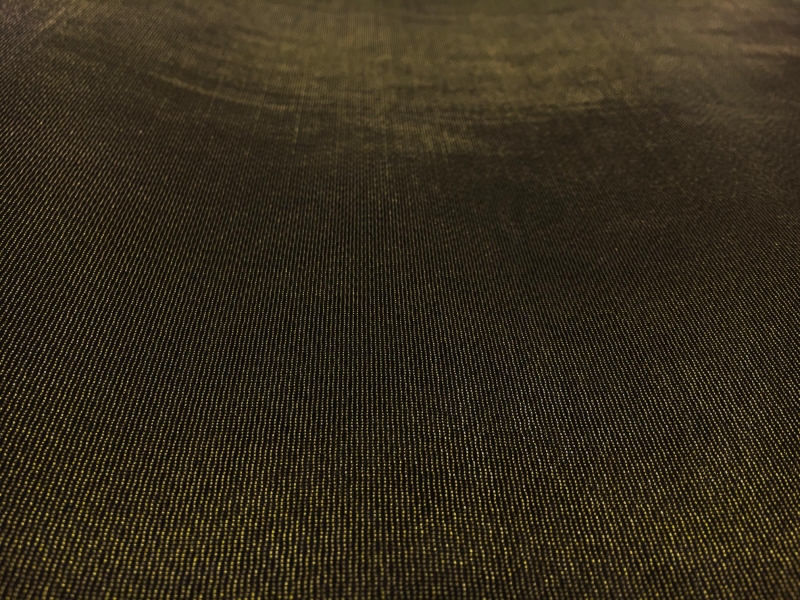 Italian Metallic Crinoline in Black Gold1