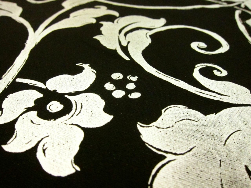 Metallic Printed Light Weight Silk Blend Zibeline2