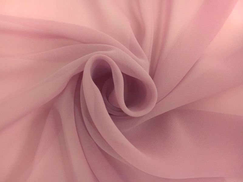 Japanese Polyester Chiffon in Puce Pink1