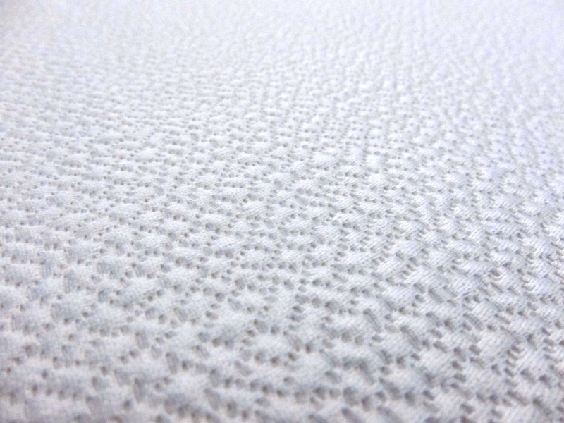 Silk and Wool Hammered Satin in White1