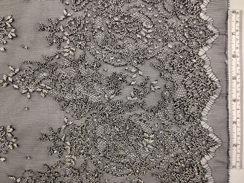 Beaded Chantilly Lace0