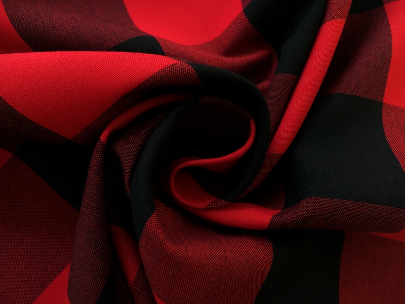 Carolina Cotton Gingham in in Scarlet1