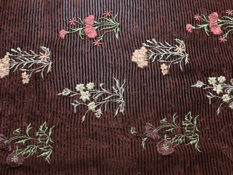 Embroidered BurnOut Velvet0