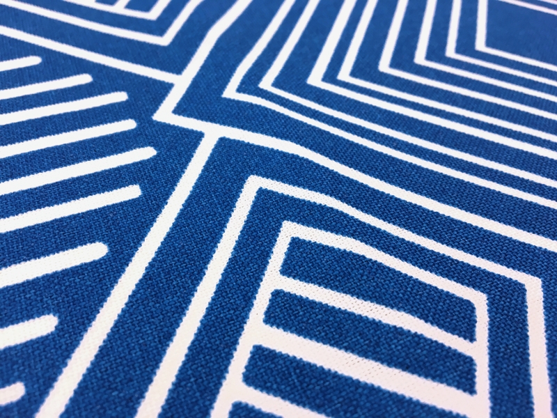 Outdoor Spun Polyester Canvas with Geometric Print 2