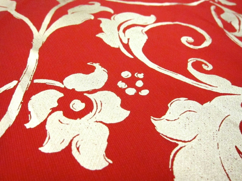 Metallic Printed Light Weight Silk Blend Zibeline2