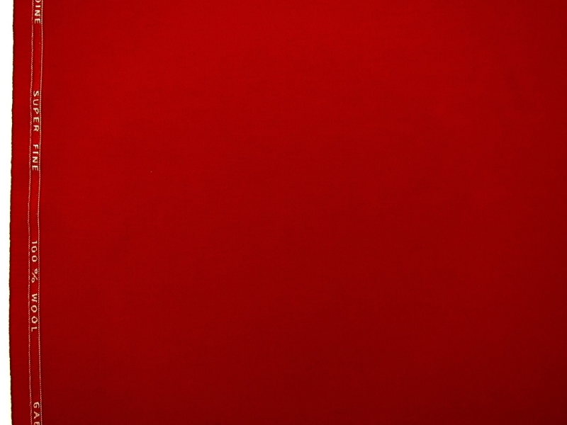 Wool Gabardine in Red0