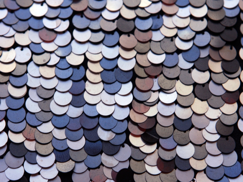 Paillettes on Silk Chiffon3