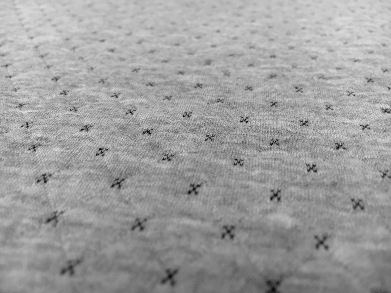 Quilted Novelty Knit in Grey3