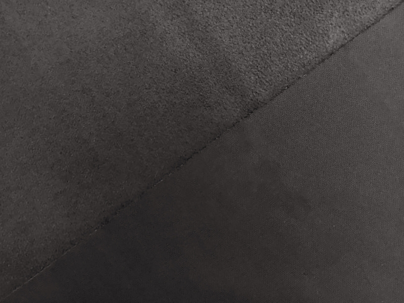 Stretch Suede with Scuba Backing in Charcoal1