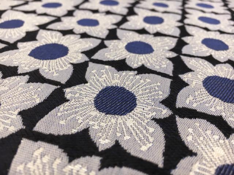 Metallic Brocade with Repeating Flowers2