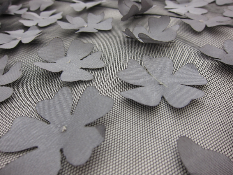 Flowers Appliqué on Tulle2