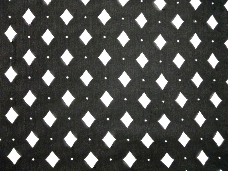Laser Cut Polyester Chiffon0