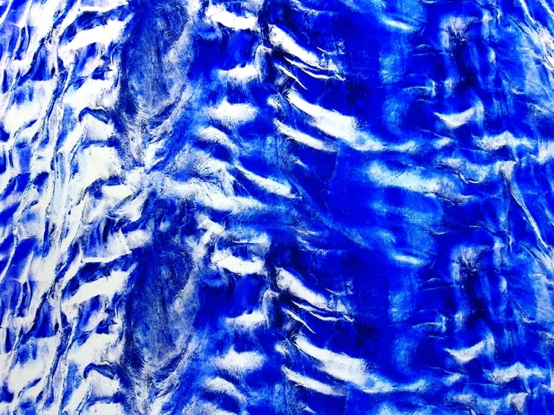 Liquid Look Painted Silk Blend Twill0