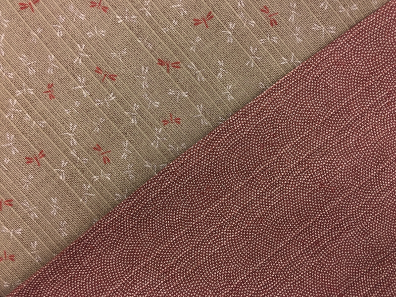 Japanese Cotton with Dragonflies Motif0