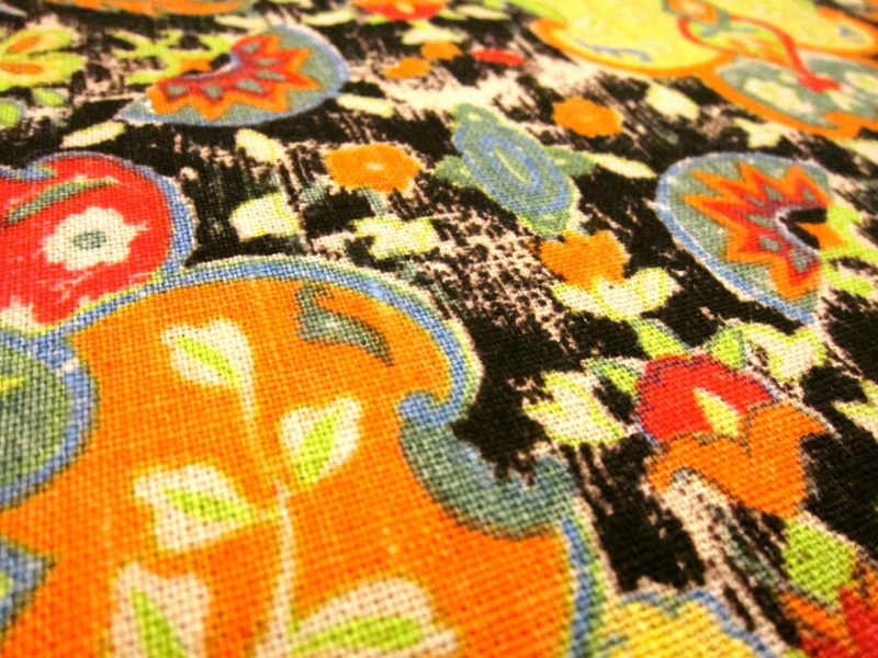 Linen Upholstery Whimsical Deco Print2