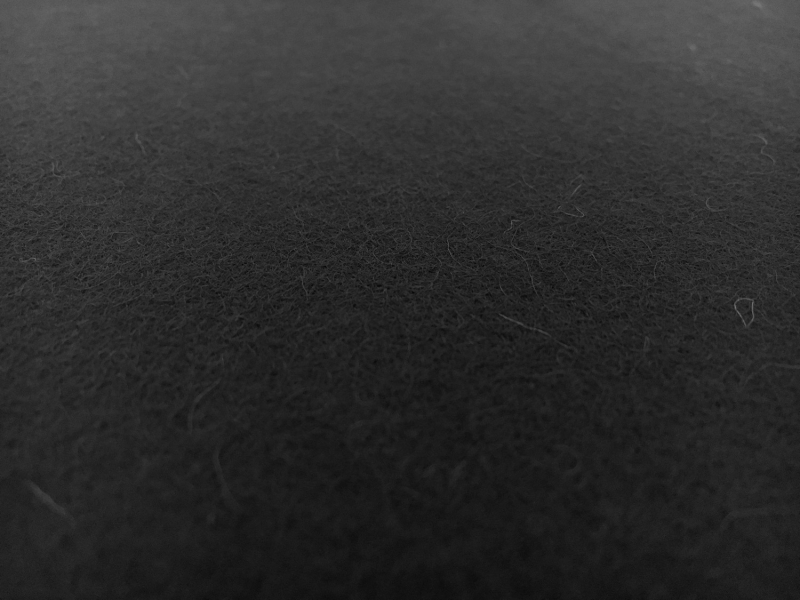 Italian Collar Felt in Black0