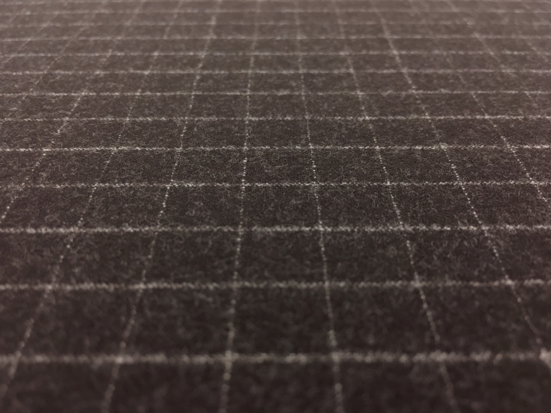 Italian Wool And Lycra Window Pane Flannel2