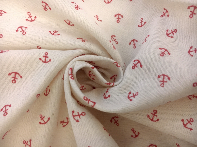 Japanese Double Gauze Nautical Print1