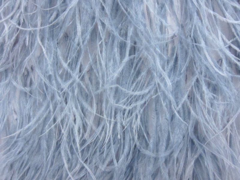 Ostrich Feather Trimmed Illusion0