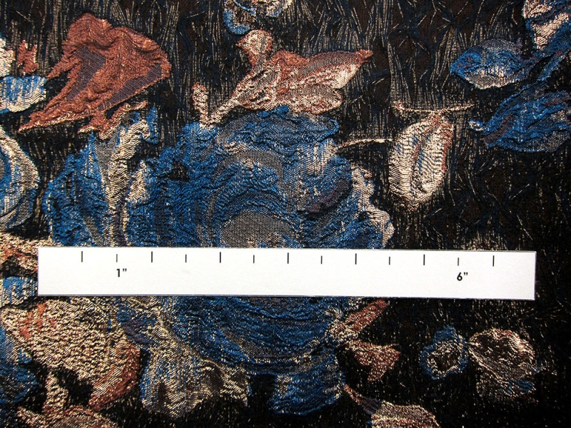 Silk Blend Metallic Floral Cloqué 2