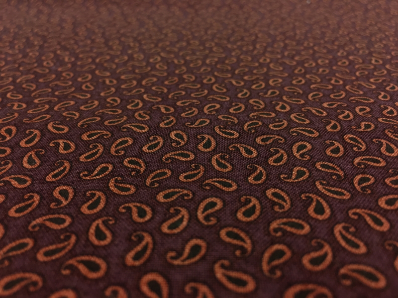 Cotton Print With Paisley Drop Pattern2