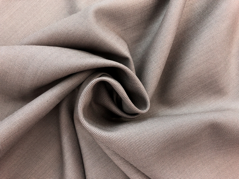 Wool Silk Blend Sharkskin Suiting in Wheat1