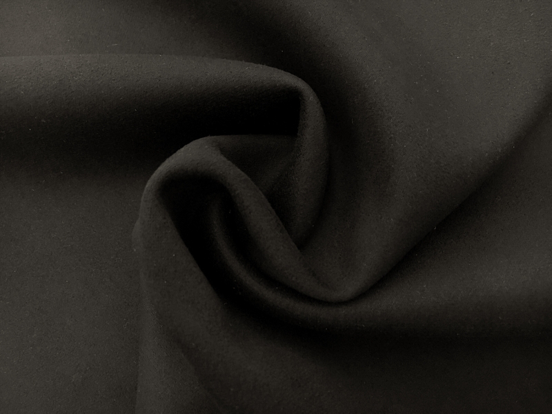 Stretch Suede with Scuba Backing in Black2