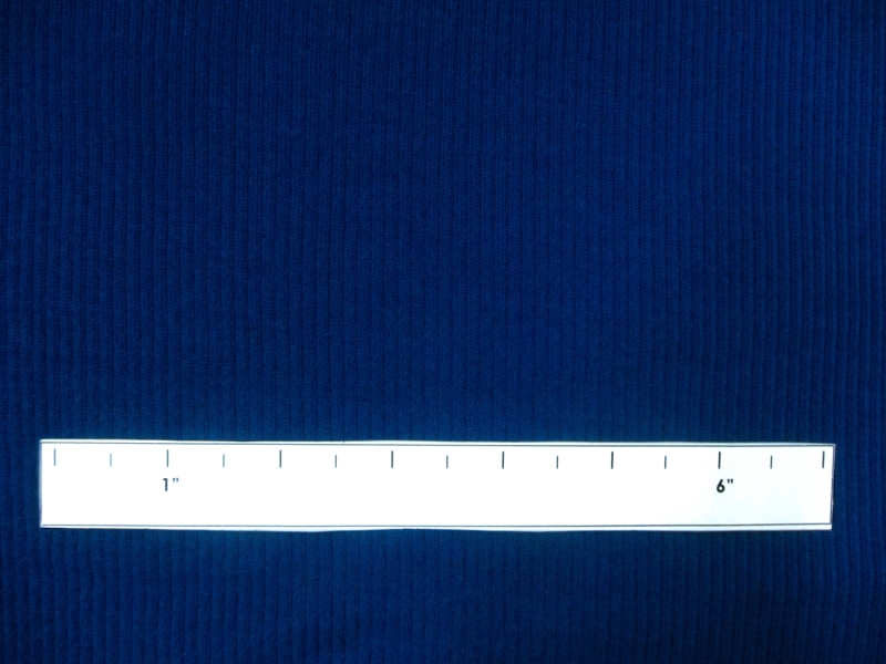 Virgin Wool Rib Knit in Royal1