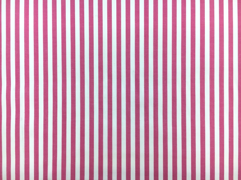 Pima Cotton Shirting Stripe in Fuchsia0