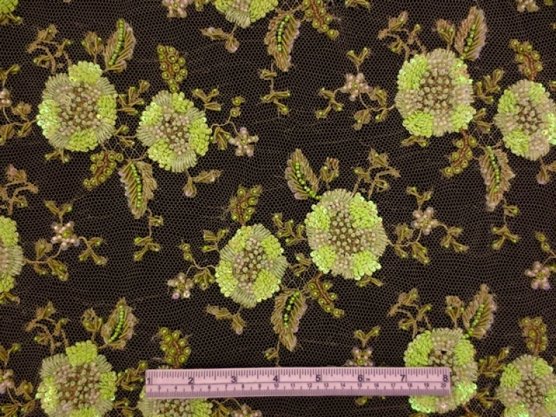 Beaded Metallic Chantilly Lace1