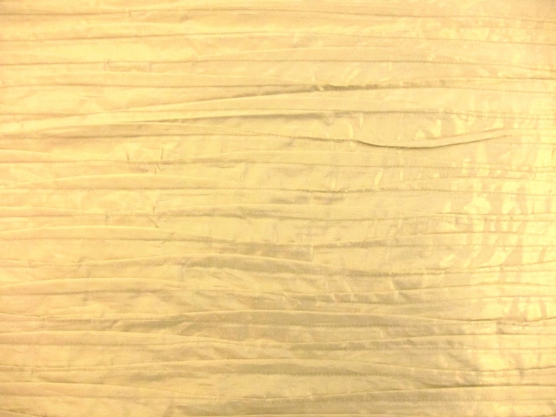 Metallic Tucked Silk Shantung0