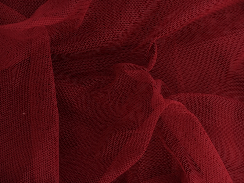 Nylon Bobbinet in Ciliegia0