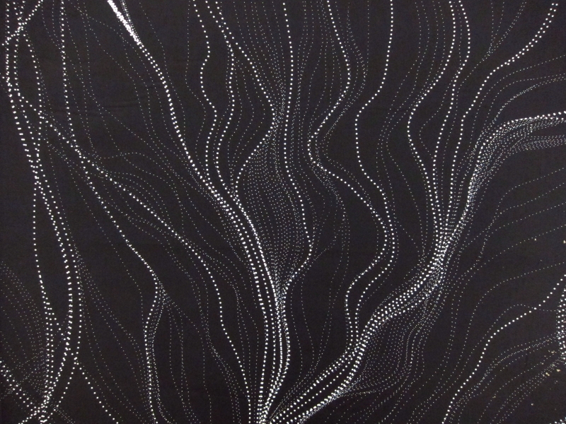 Australian Cotton Print With Aboriginal Motif0