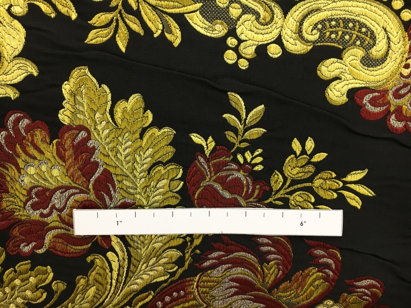 Italian Heavy Metallic Brocade with Regal Motifs1