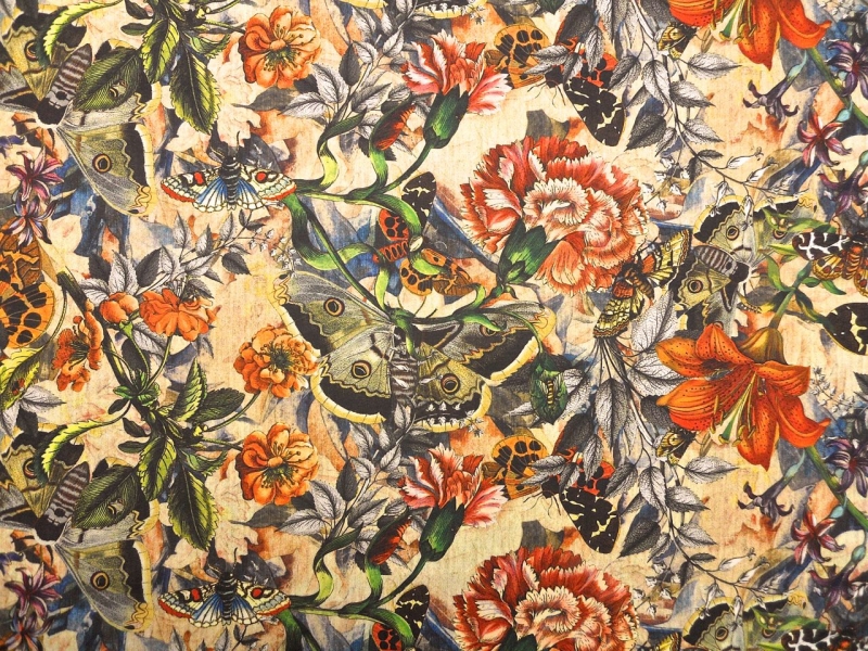 Printed Silk Chiffon With Matching Charmeuse0