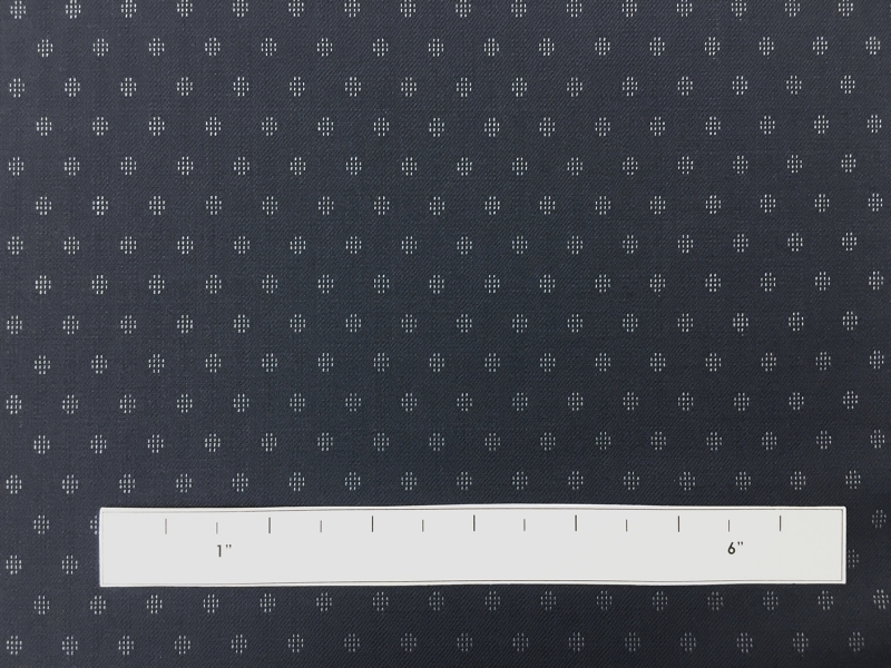 Italian Wool And Lycra Suiting With Woven Dots1