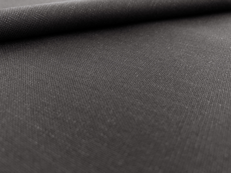 Lightweight Tropical Wool Suiting in Black 0