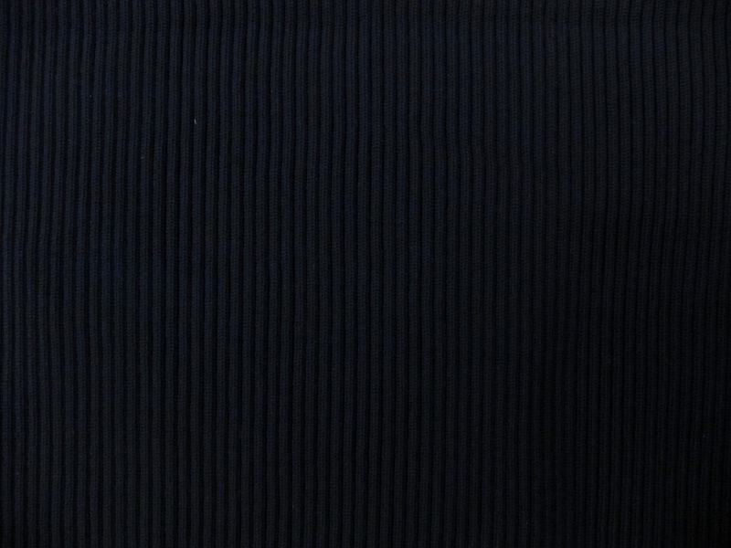 Nylon Rib Knit in Navy1