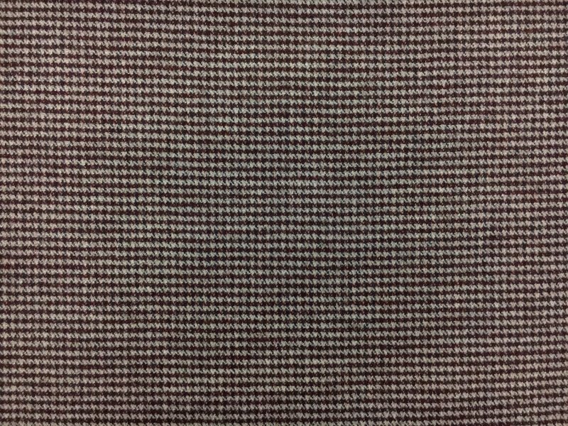 Italian Wool Blend Stretch Houndstooth Suiting 0